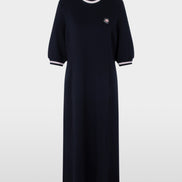 A-line dress with ribbed details