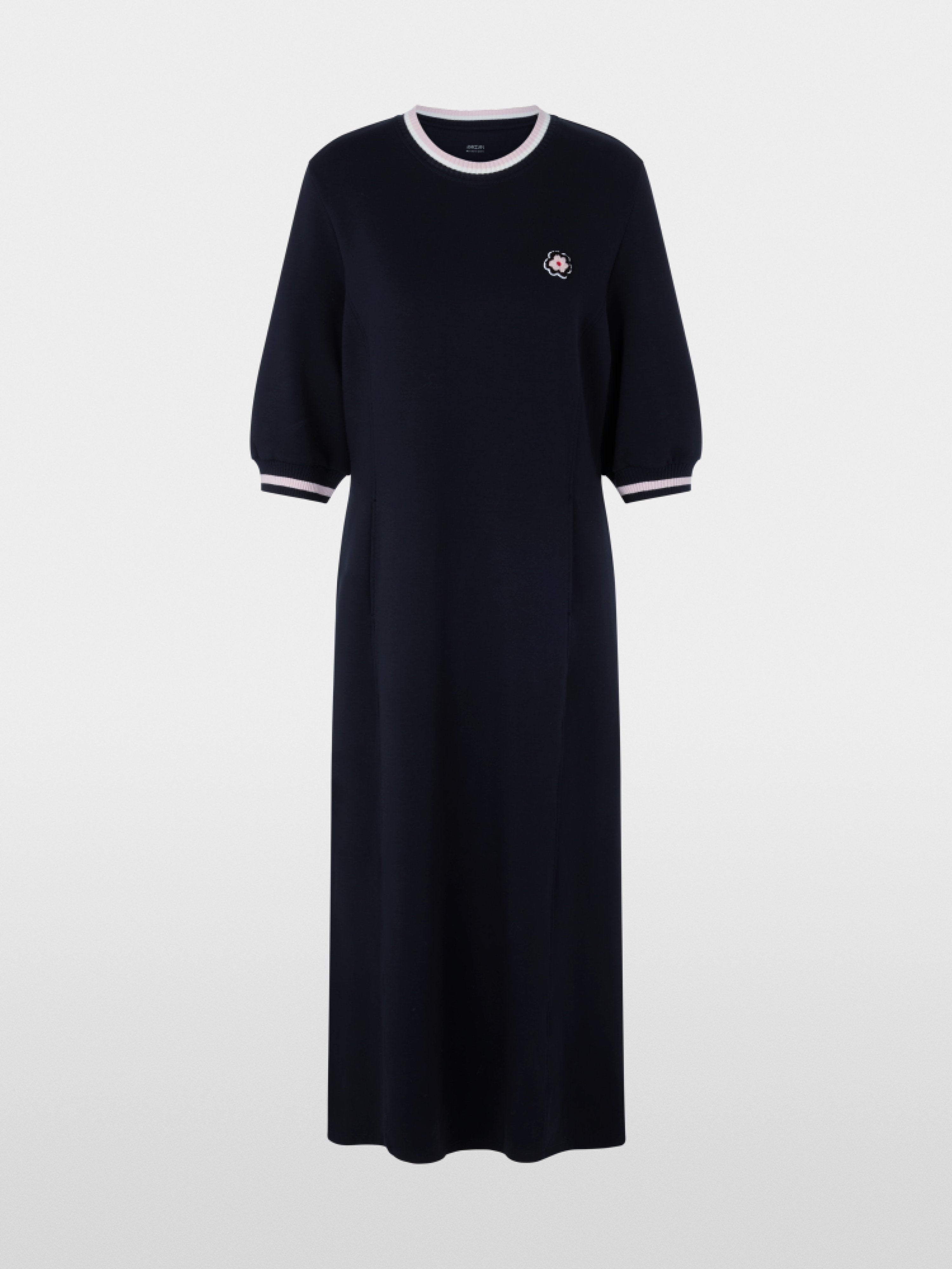 A-line dress with ribbed details