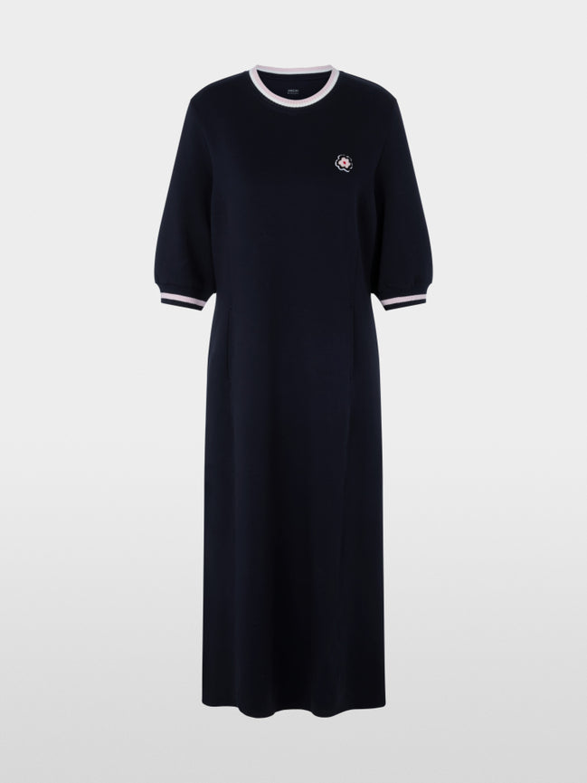 A-line dress with ribbed details