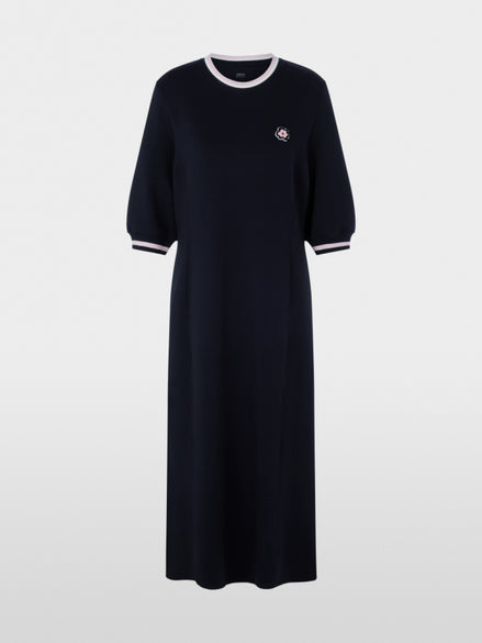 A-line dress with ribbed details