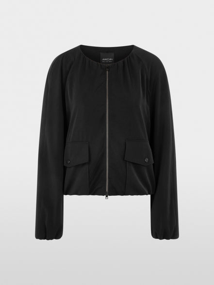 Feminine blouson jacket with gathers