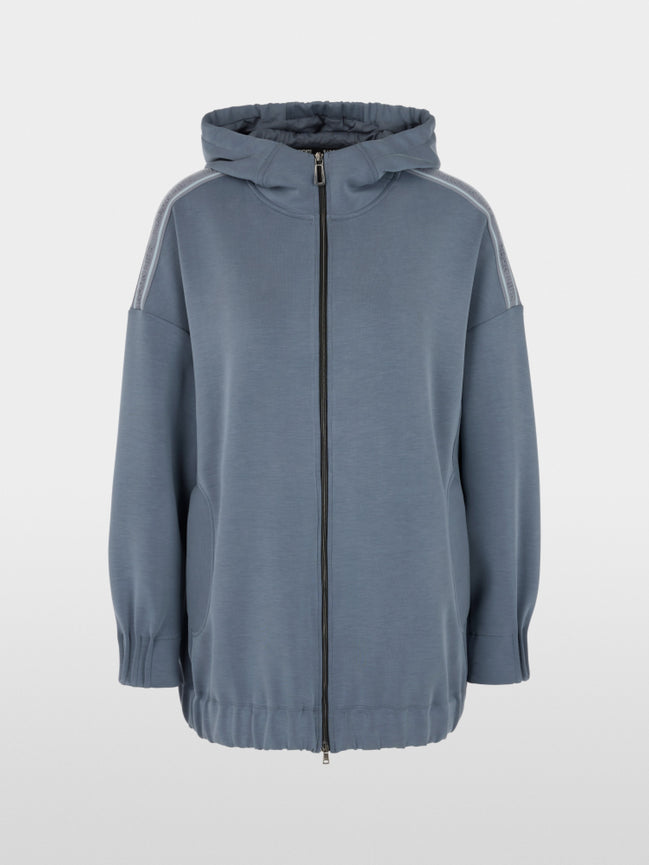 Oversized jersey jacket