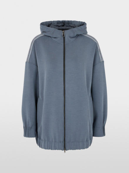 Oversized jersey jacket