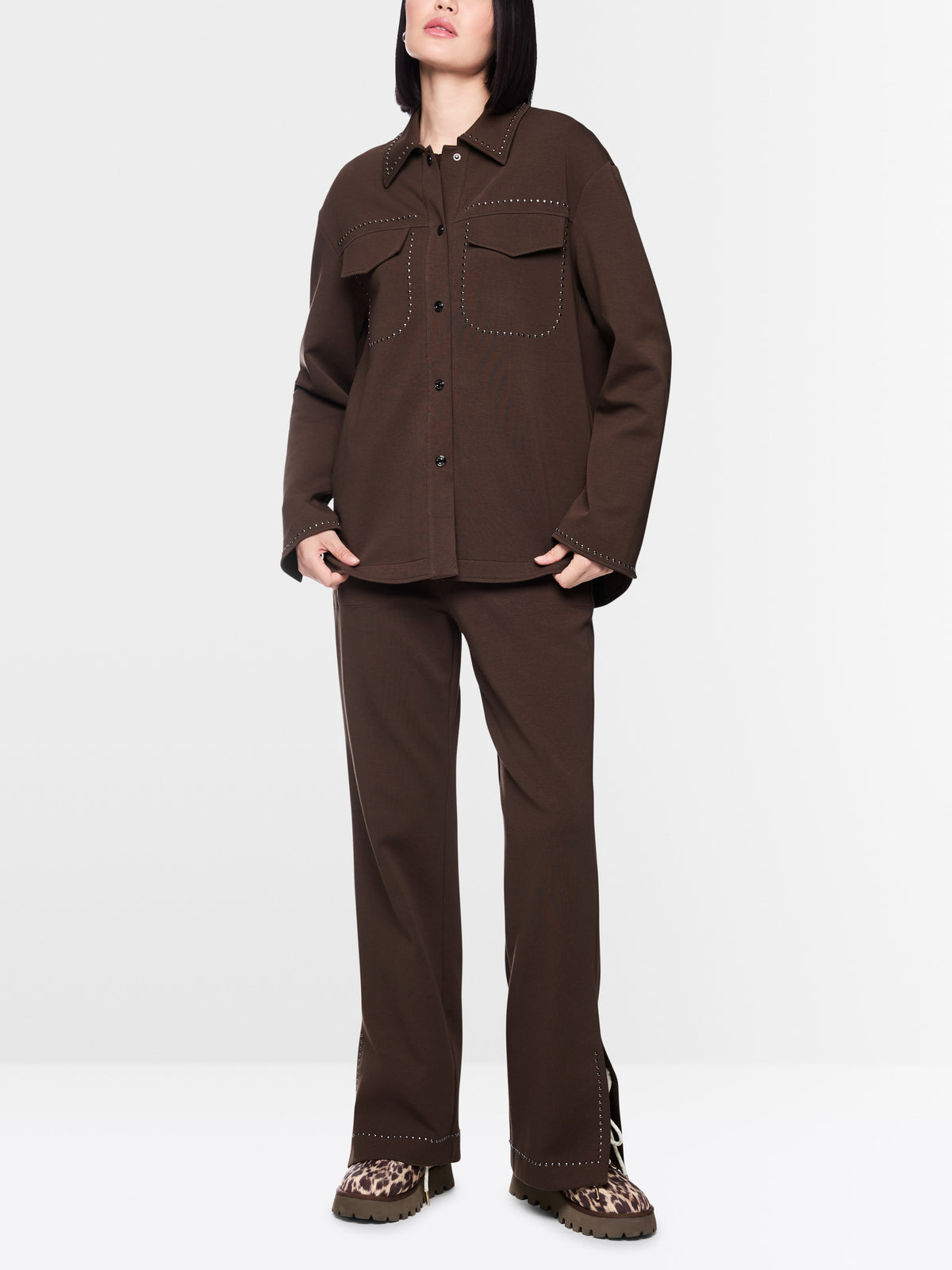Jacket with hotfix details