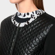 Jacket with contemporary quilted look