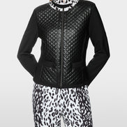 Jacket with contemporary quilted look