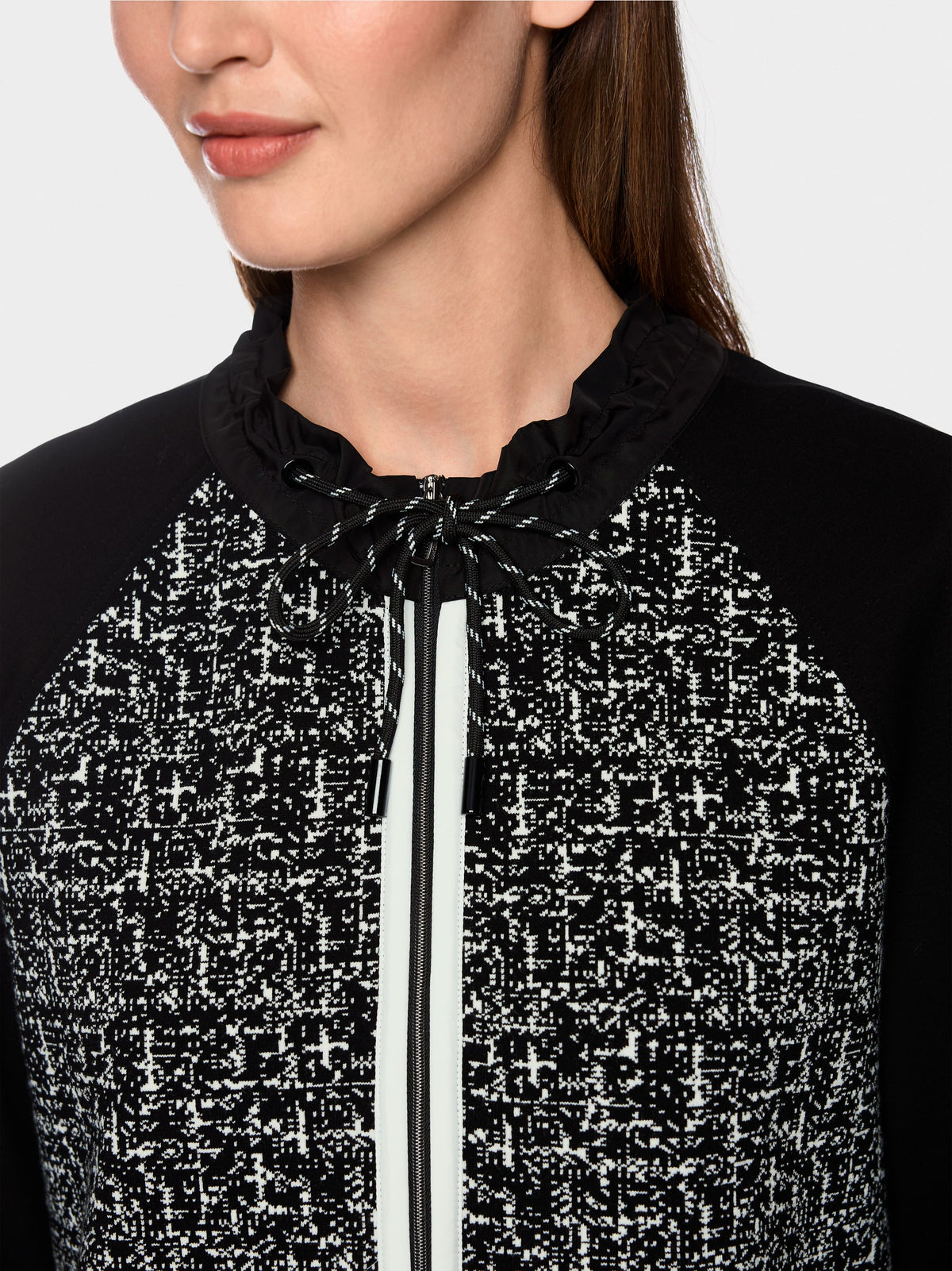 ‘Knitted in Germany’ zip cardigan