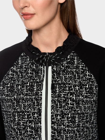 ‘Knitted in Germany’ zip cardigan