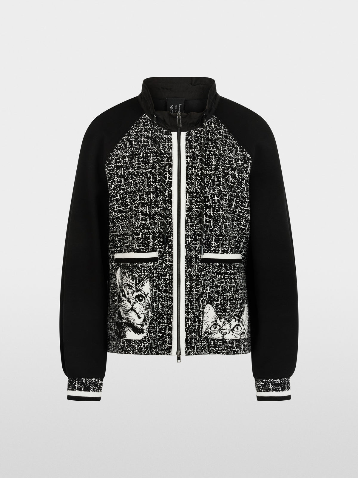 ‘Knitted in Germany’ zip cardigan