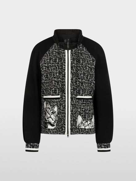 ‘Knitted in Germany’ zip cardigan