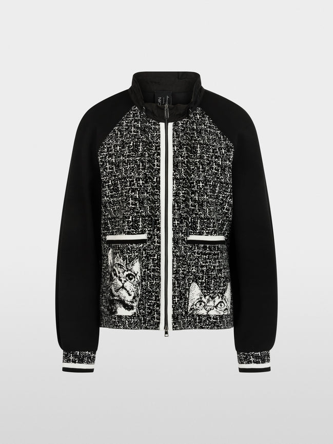 ‘Knitted in Germany’ zip cardigan