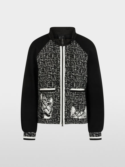 ‘Knitted in Germany’ zip cardigan