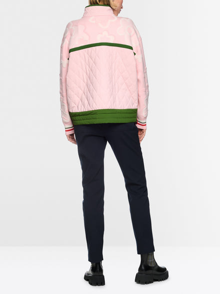 Trekking jumper with stand-up collar