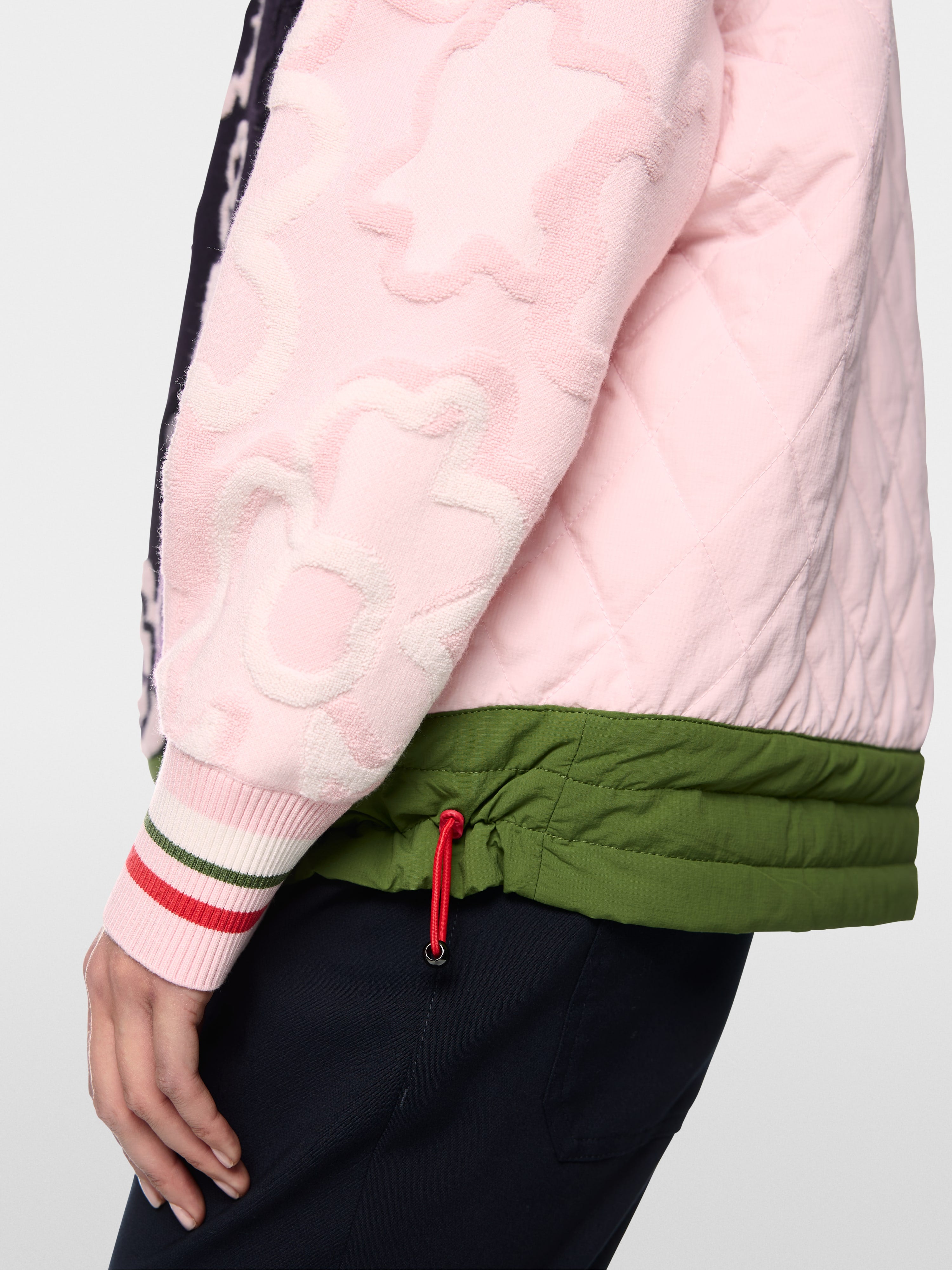 Trekking jumper with stand-up collar