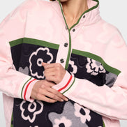 Trekking jumper with stand-up collar