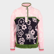 Trekking jumper with stand-up collar