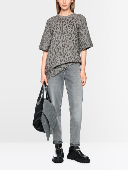 ‘Knitted in Germany’ long jumper