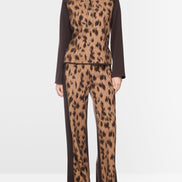 ‘Knitted in Germany’ leo print jumper