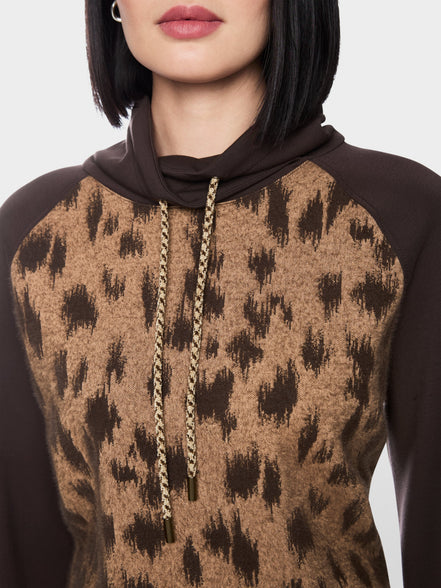 ‘Knitted in Germany’ leo print jumper