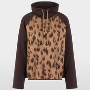 ‘Knitted in Germany’ leo print jumper