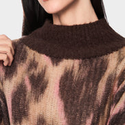 ‘Knitted in Germany’ leo print jumper