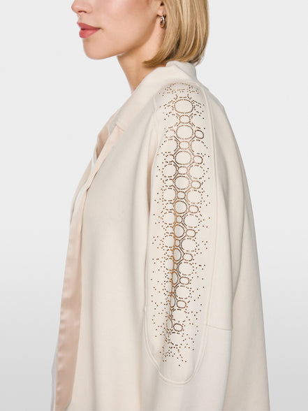 Oversized sweatshirt with hotfix stones