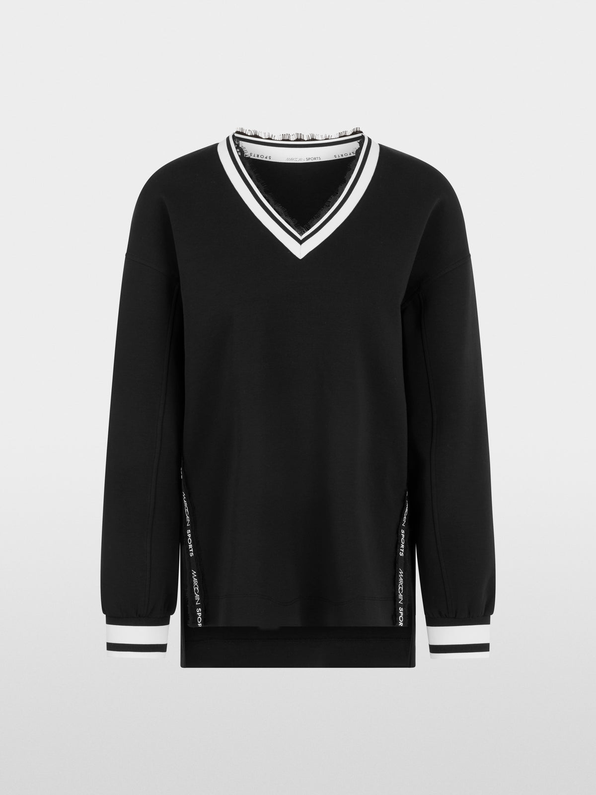 Sweatshirt with delicate lace details