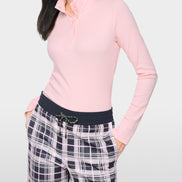 Long-sleeved shirt with stand-up collar