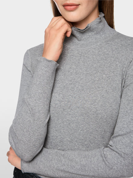 Fitted turtleneck shirt