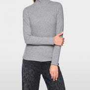 Fitted turtleneck shirt