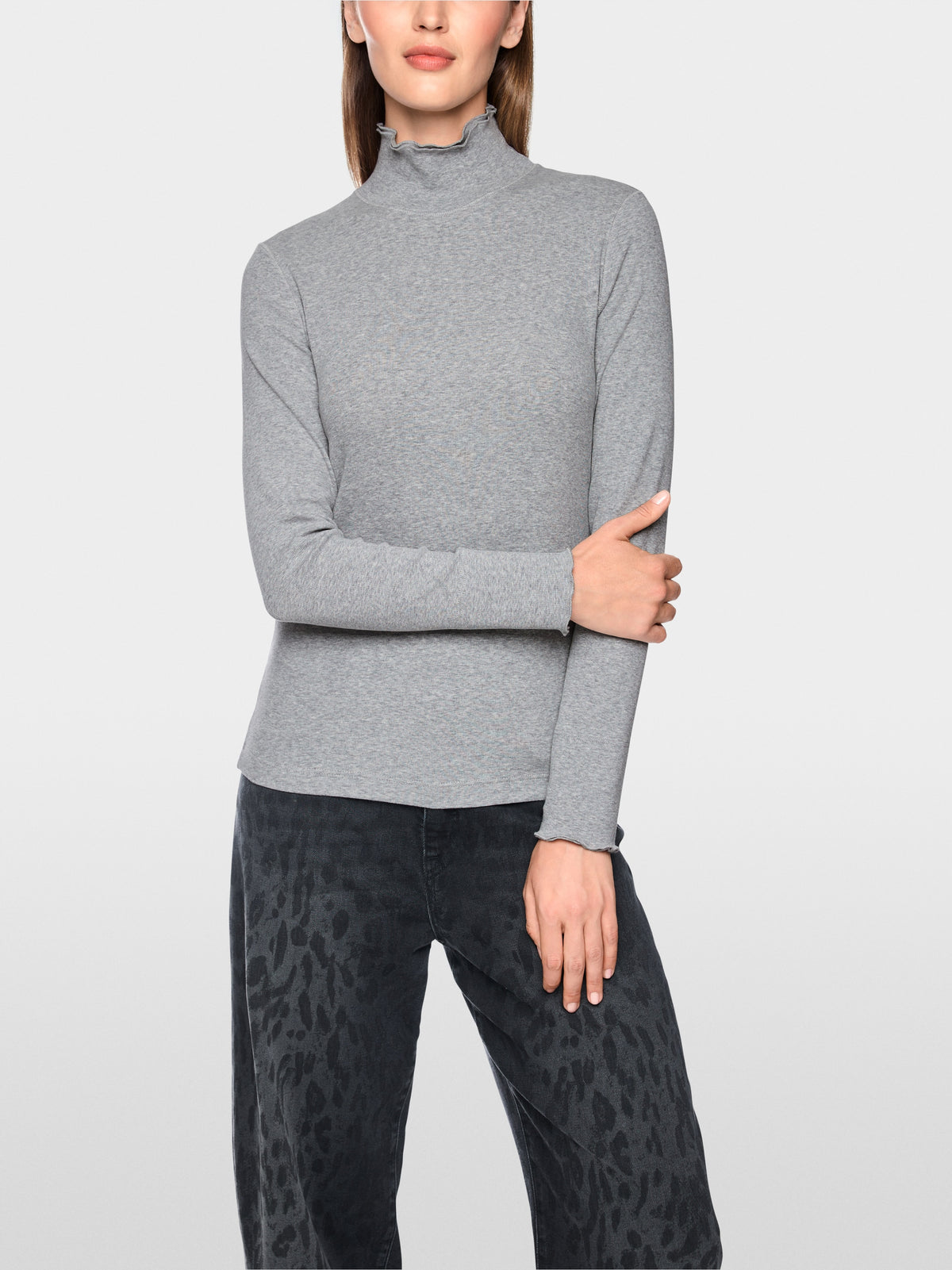 Fitted turtleneck shirt