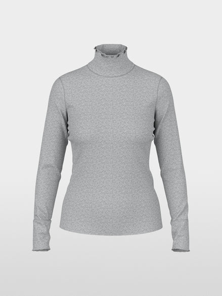 Fitted turtleneck shirt