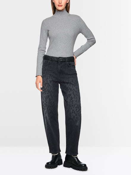 Fitted turtleneck shirt