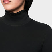 Fitted turtleneck shirt