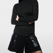 Fitted turtleneck shirt