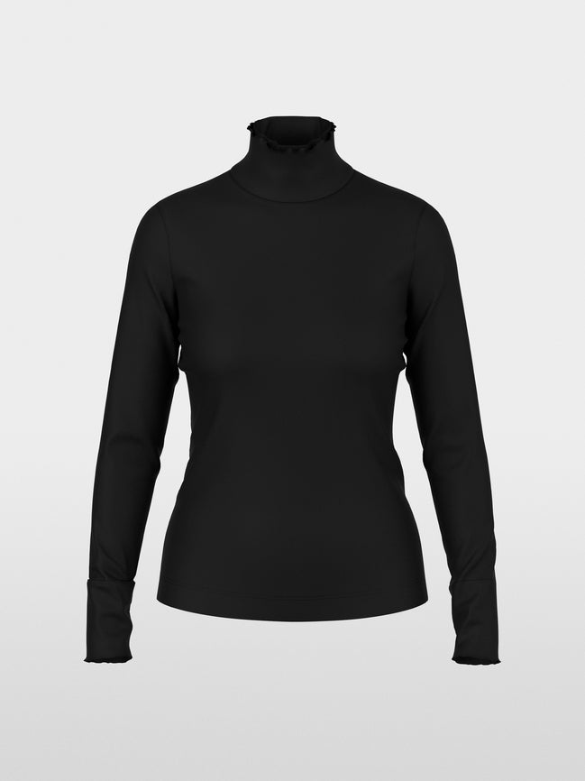 Fitted turtleneck shirt