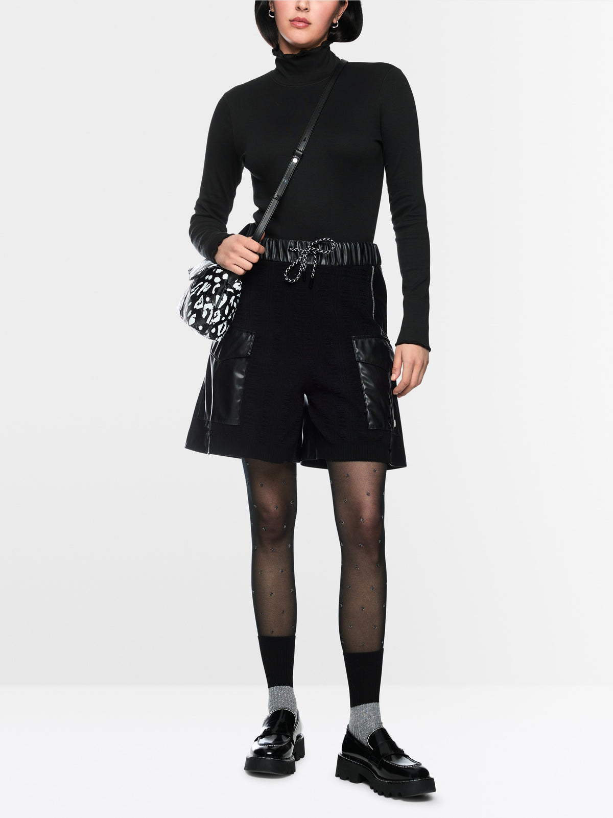 Fitted turtleneck shirt