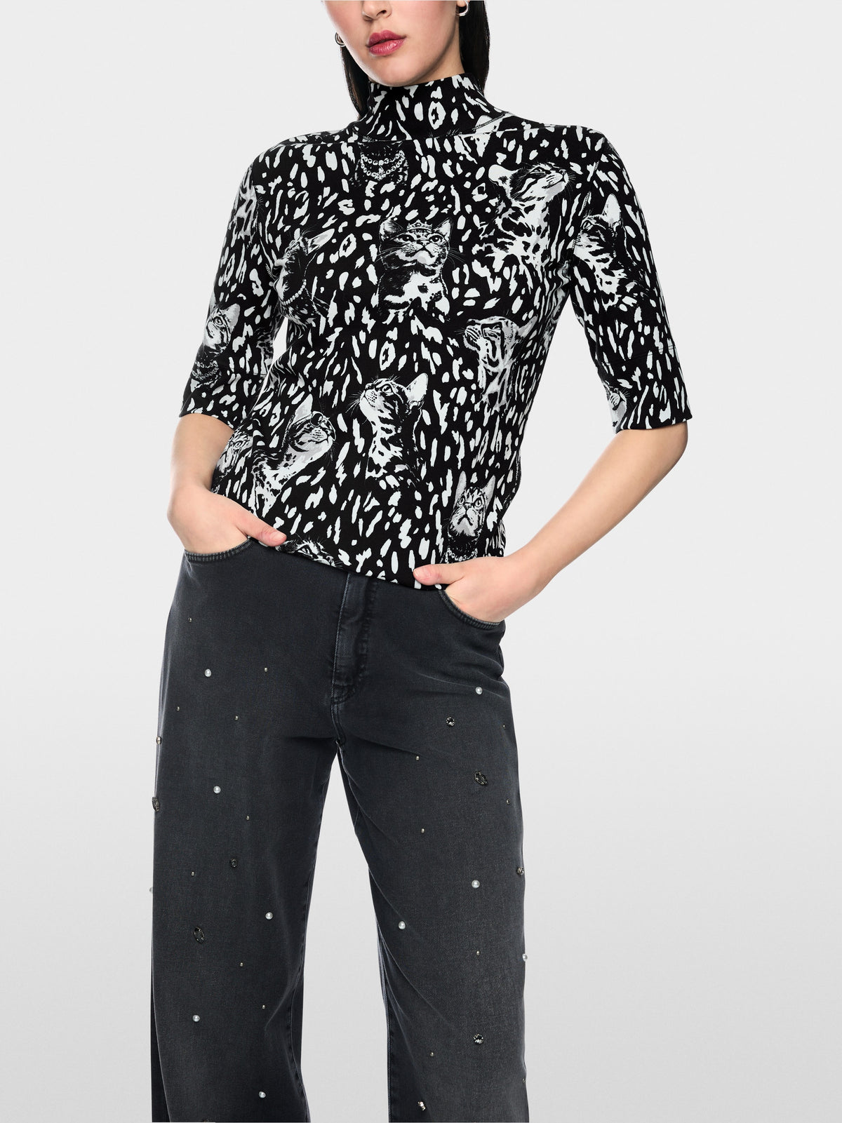 Printed cotton shirt