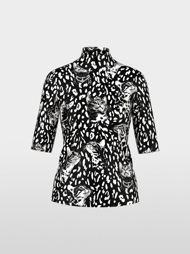 Printed cotton shirt