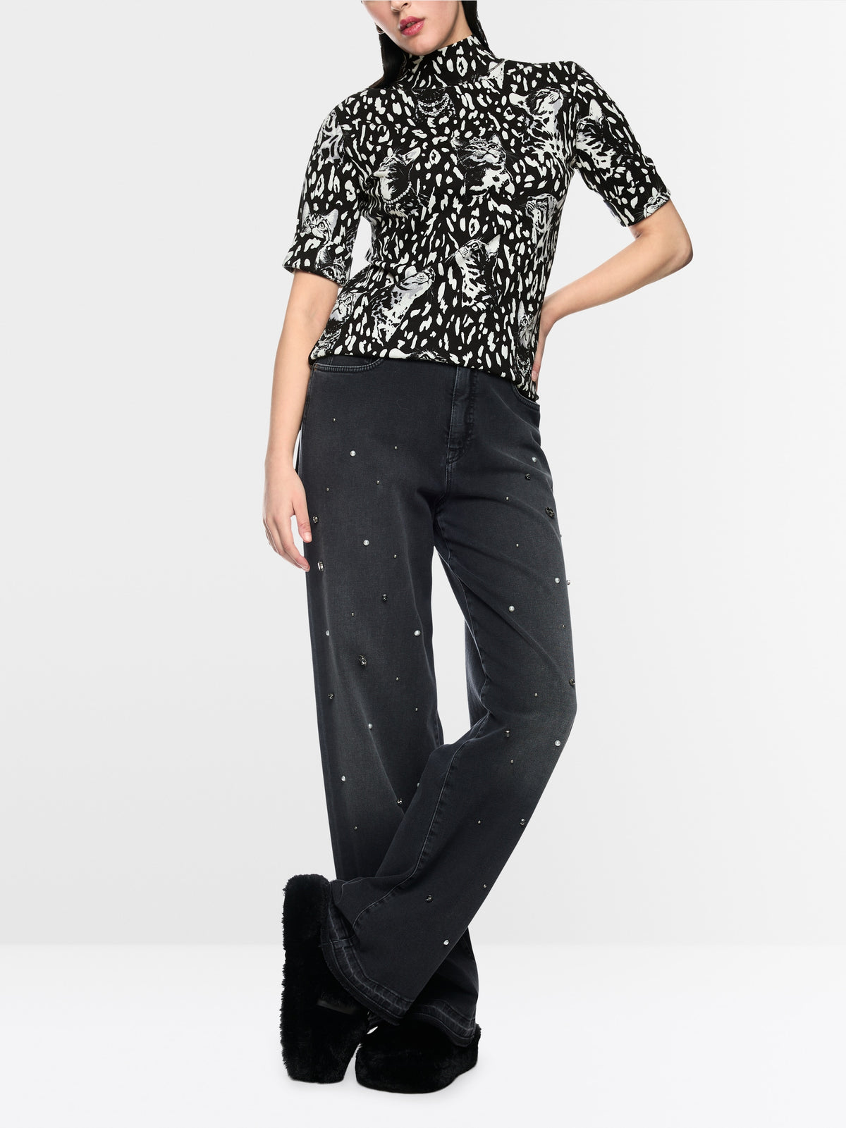 Printed cotton shirt