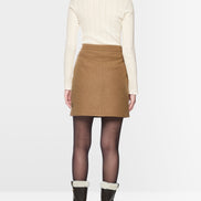 Long-sleeved buttoned openwork top