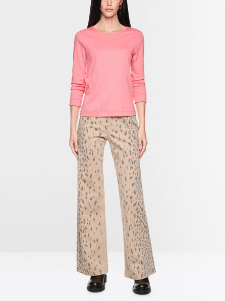 Ribbed knit shirt