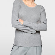 Ribbed knit shirt