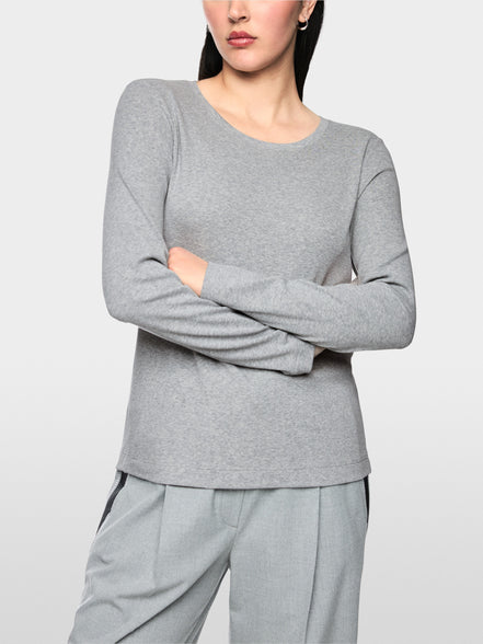 Ribbed knit shirt