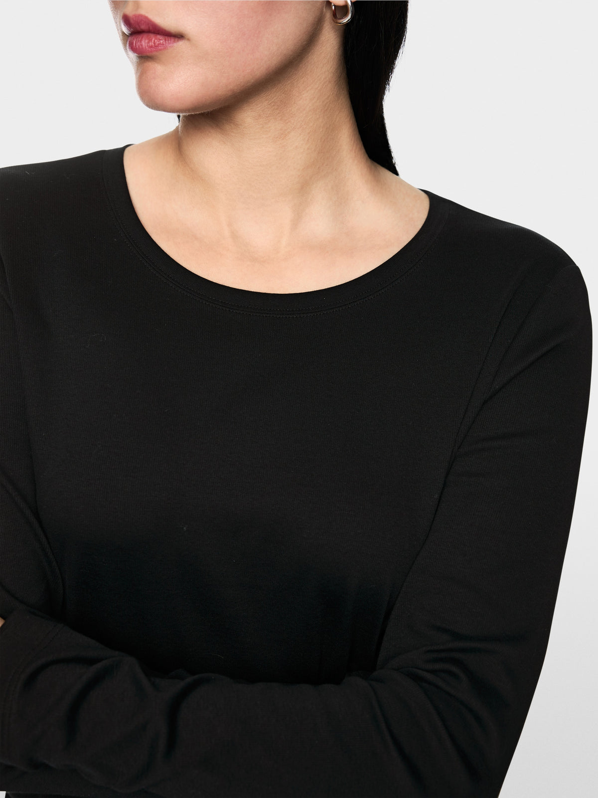 Ribbed knit shirt