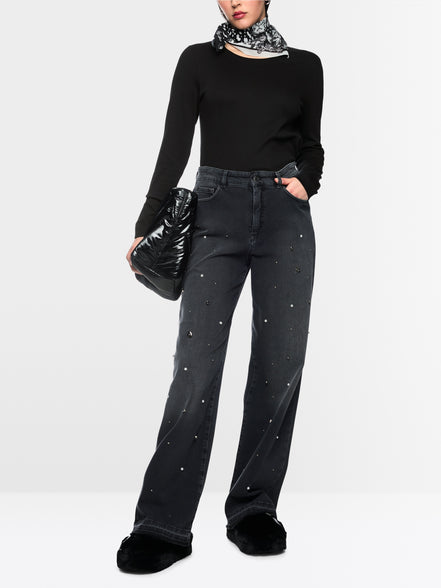 Ribbed knit shirt
