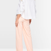 Cotton blouse with contrasting details