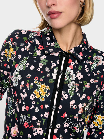 Blouse with all-over print