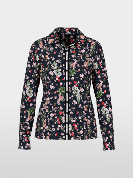 Blouse with all-over print