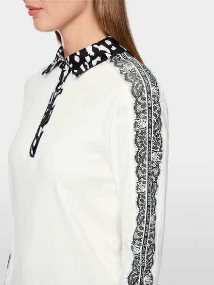 Long-sleeved polo shirt